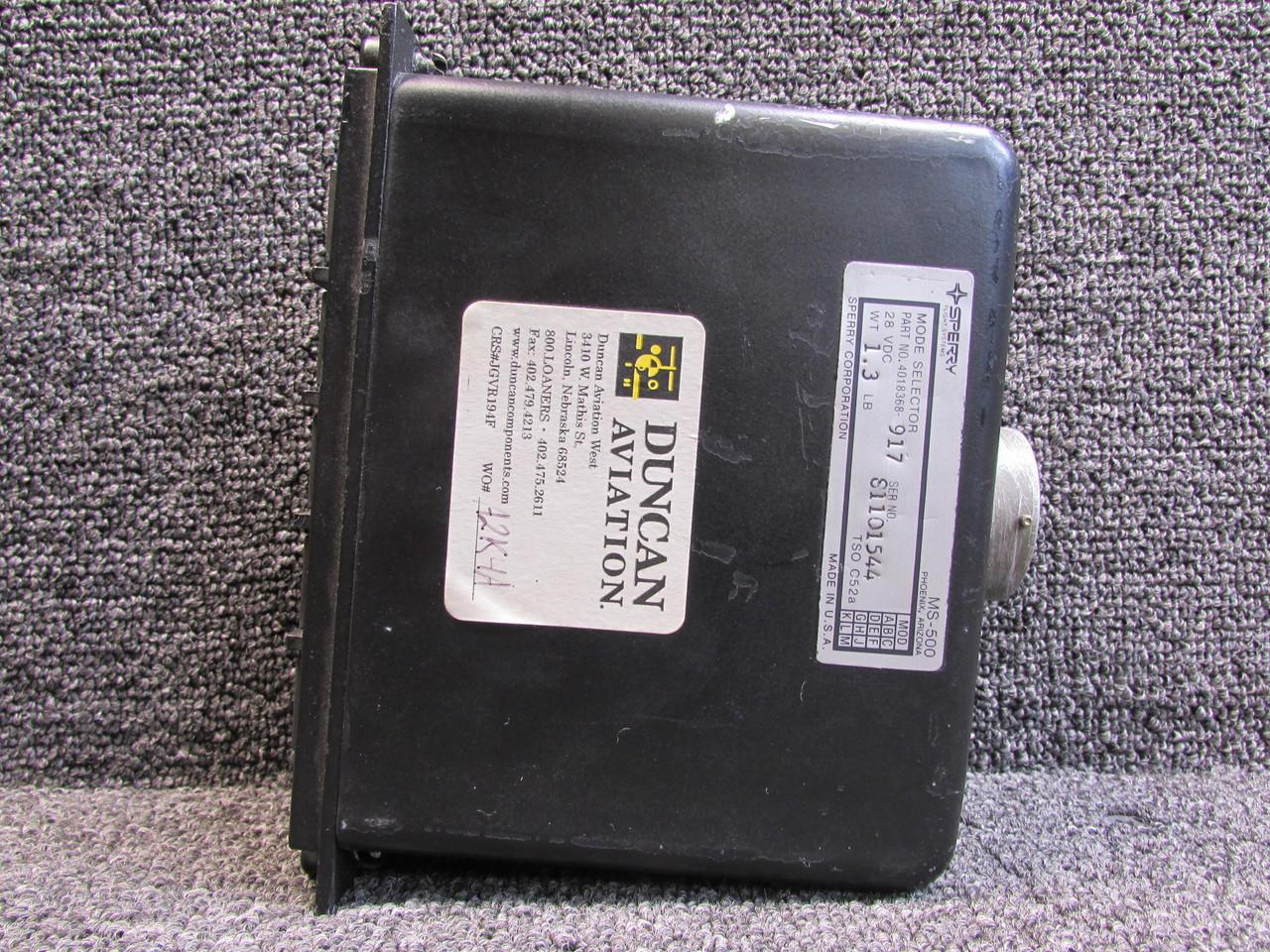 4018368-917 Sperry MS-500 Mode Selector Panel (Volts: 28)