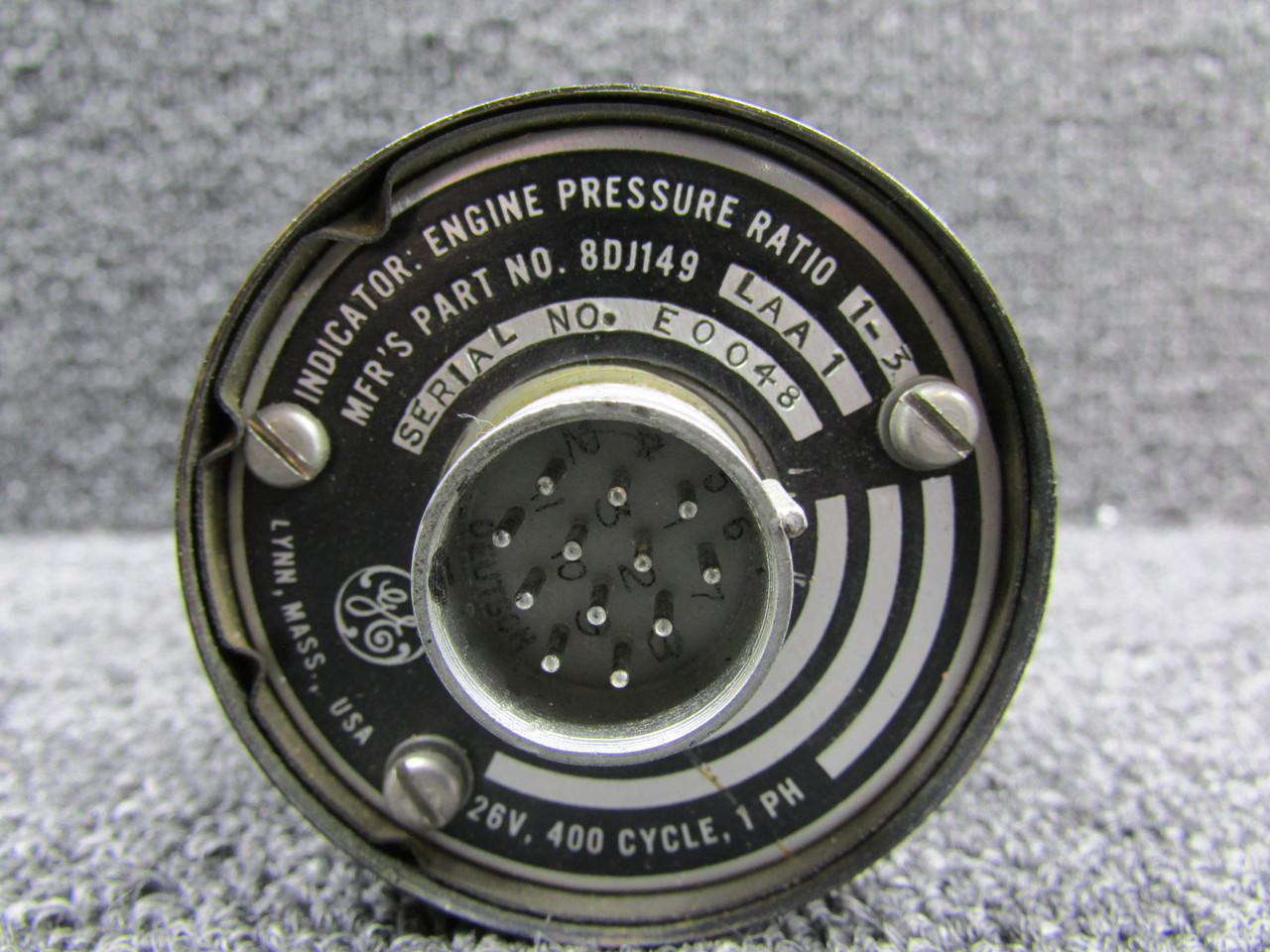 8DJ149LAA1 General Electric Engine Pressure Ratio Indicator V 26 (Worn Face)