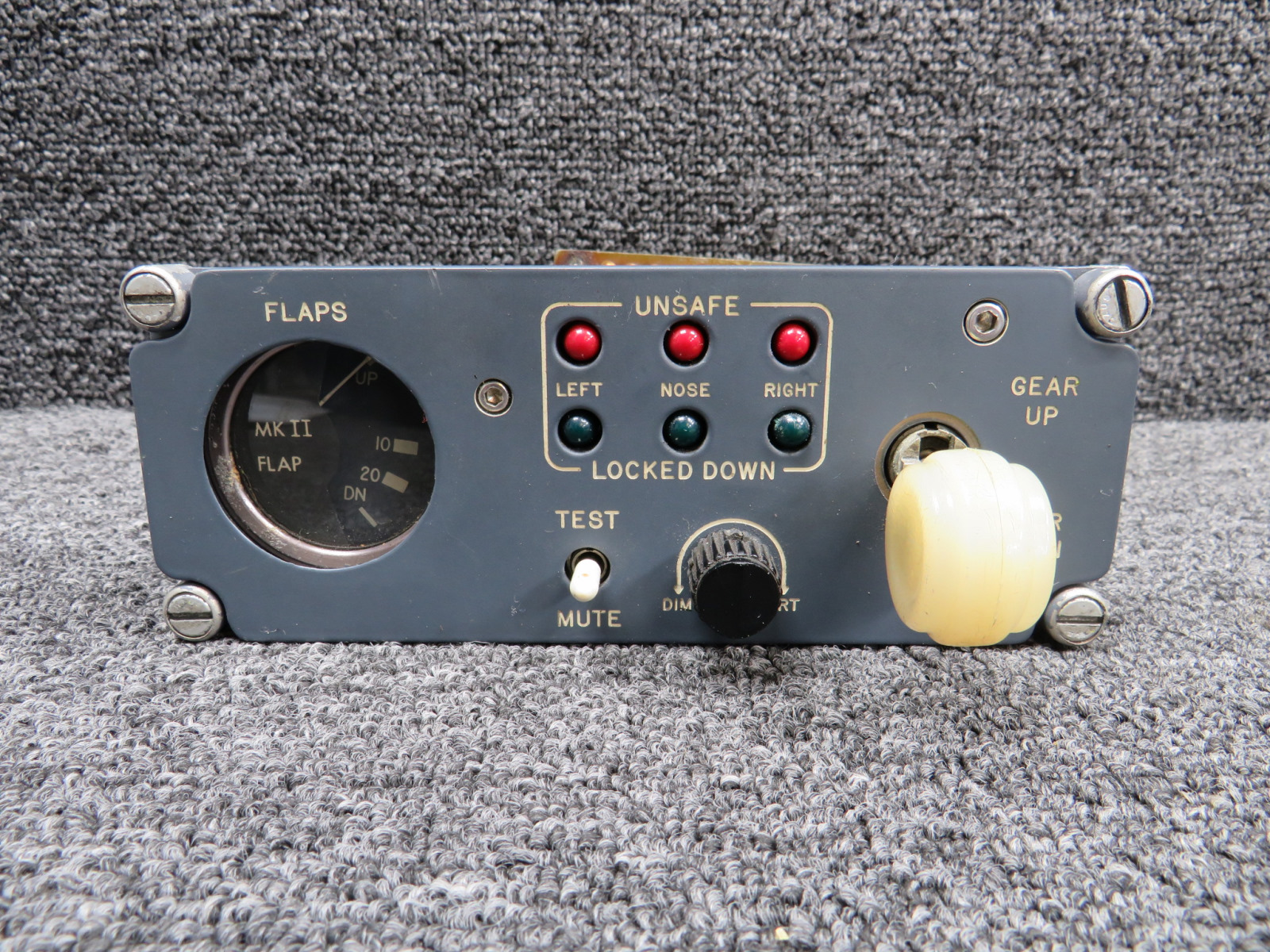 Lear 23 Landing Gear Indicator Has Flaps MK 2 Indicator Assembly