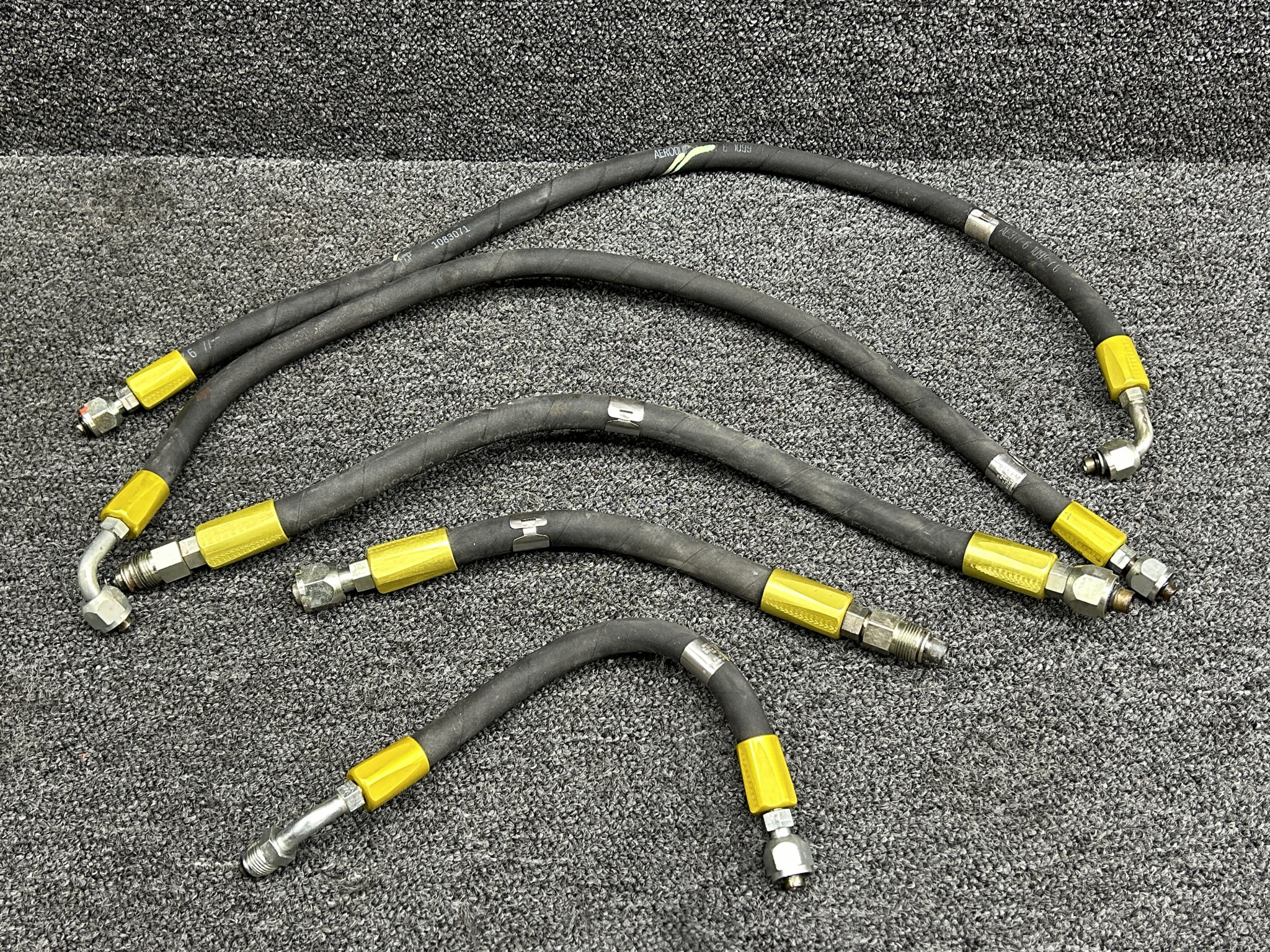 AE713628 Lycoming TIO-540-AE2A Aeroquip Engine Oil Hose Set For Sale