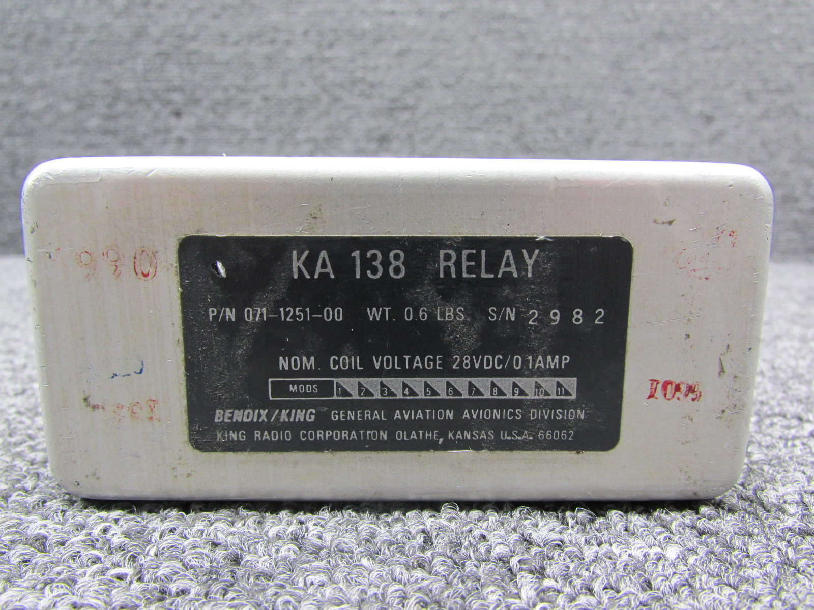 071-1251-00 Bendix KA-138 Model 28 VDC Relay Box