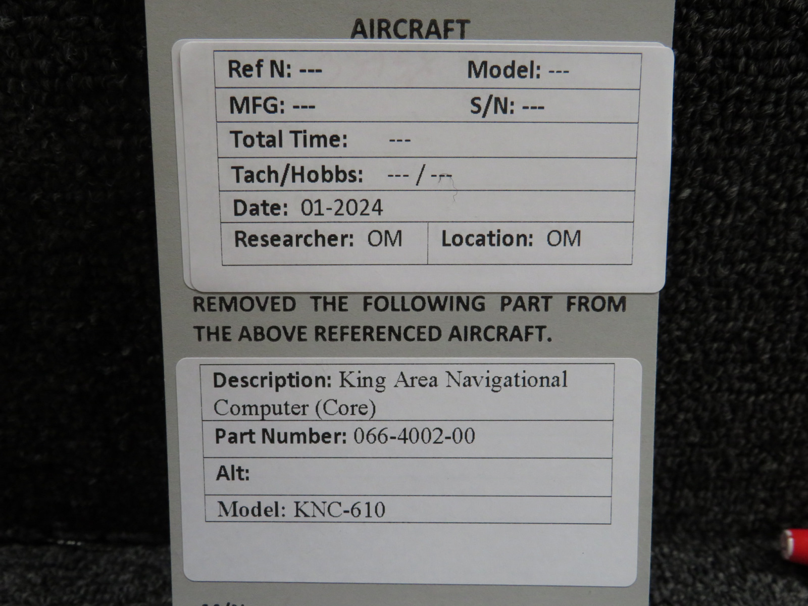066-4002-00 King KNC-610 Area Navigational Computer 066-4002-00 King KNC-610 Area Navigational Computer
