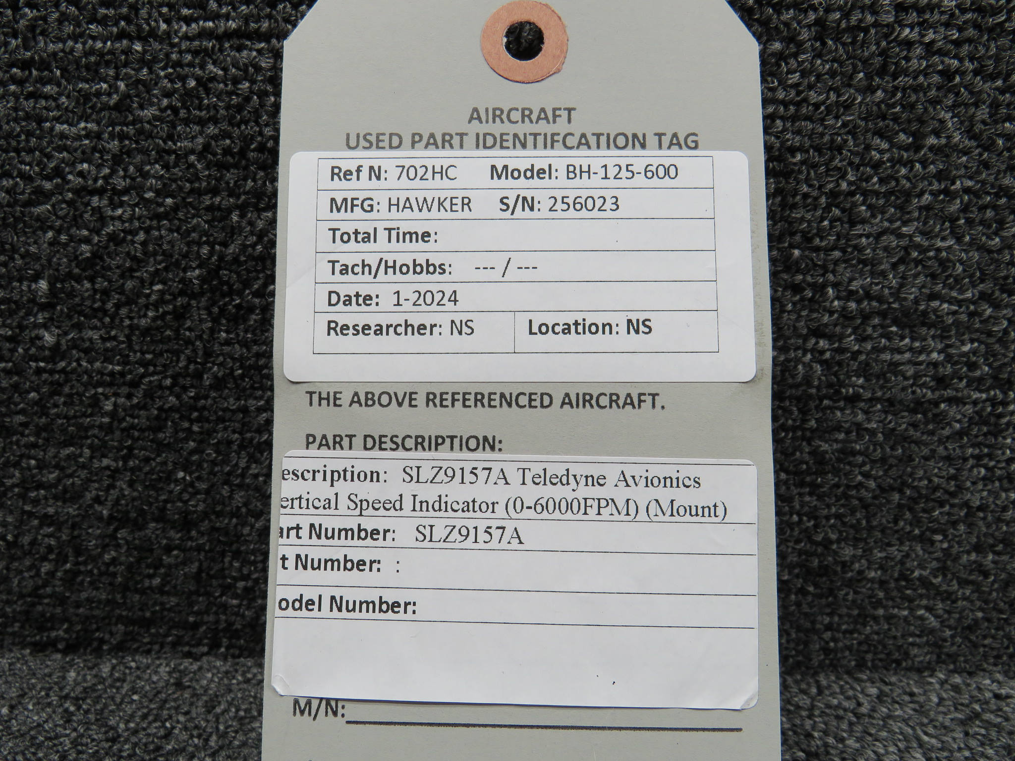 SLZ9157A Teledyne D6HC Inertial-Lead Vertical Speed Indicator with