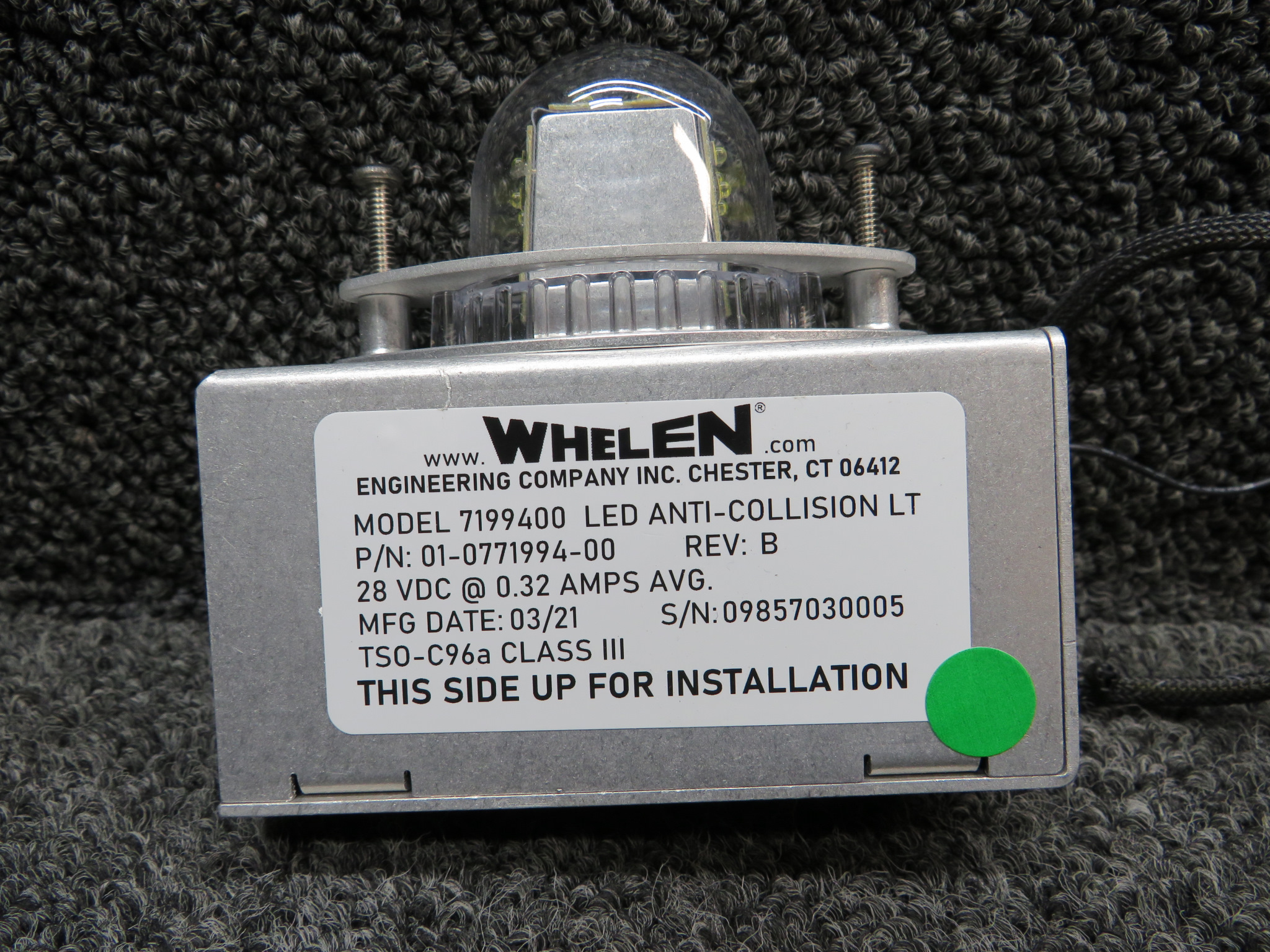 01-0771994-00 Whelen 7199400 LED Anti-Collision Strobe Light 