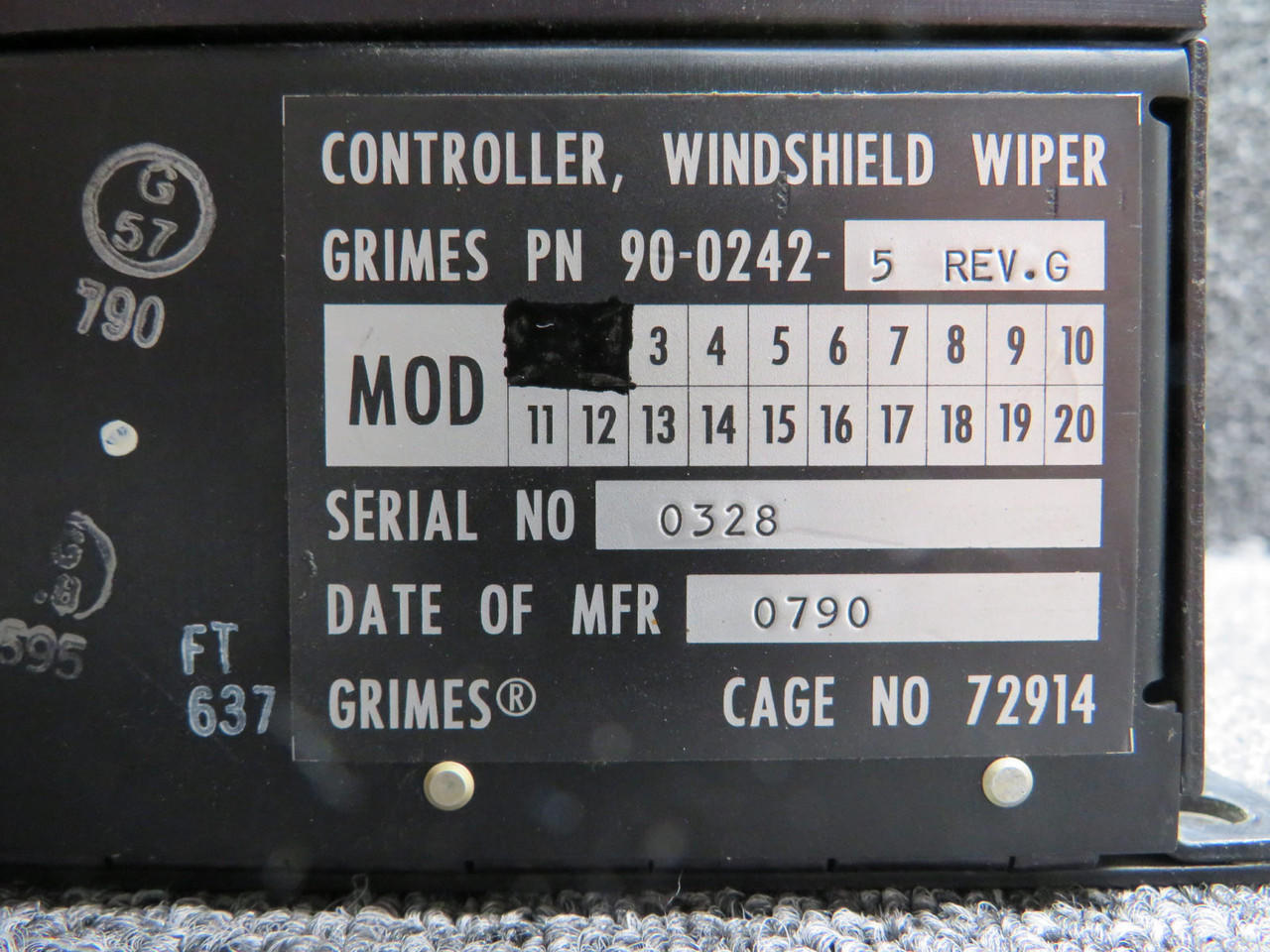 9002425 Grimes Windshield Wiper Controller Unit with Modifications