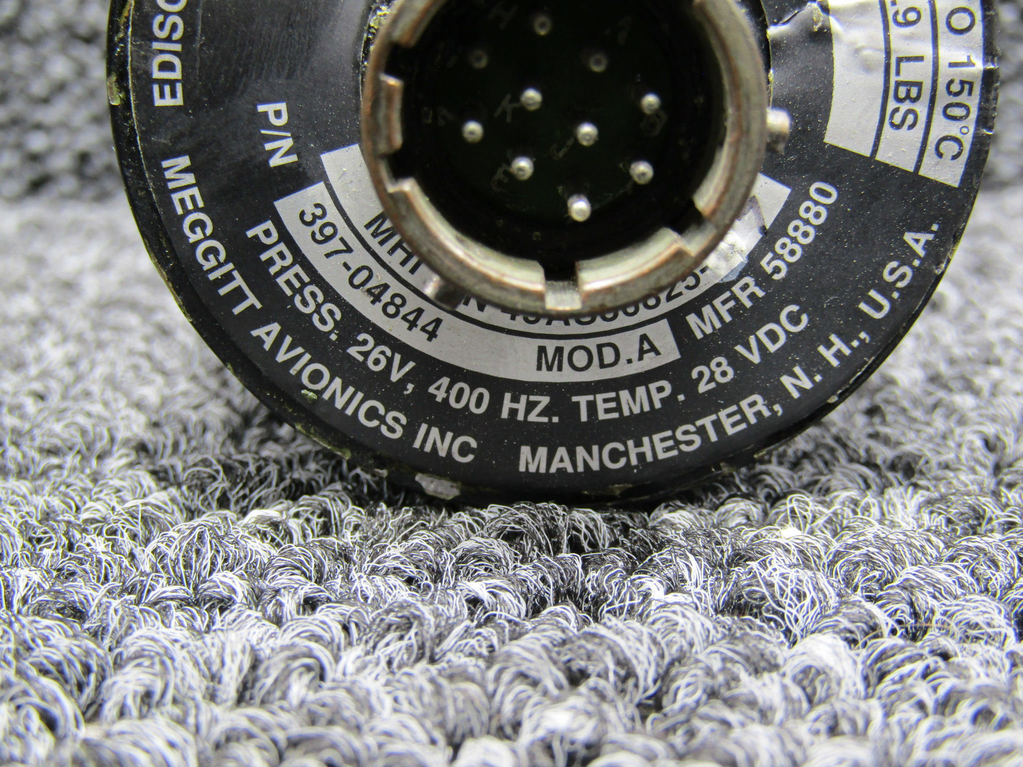 397-04844 Alternative Part Number 45AS86825-7 Meggitt Pressure and