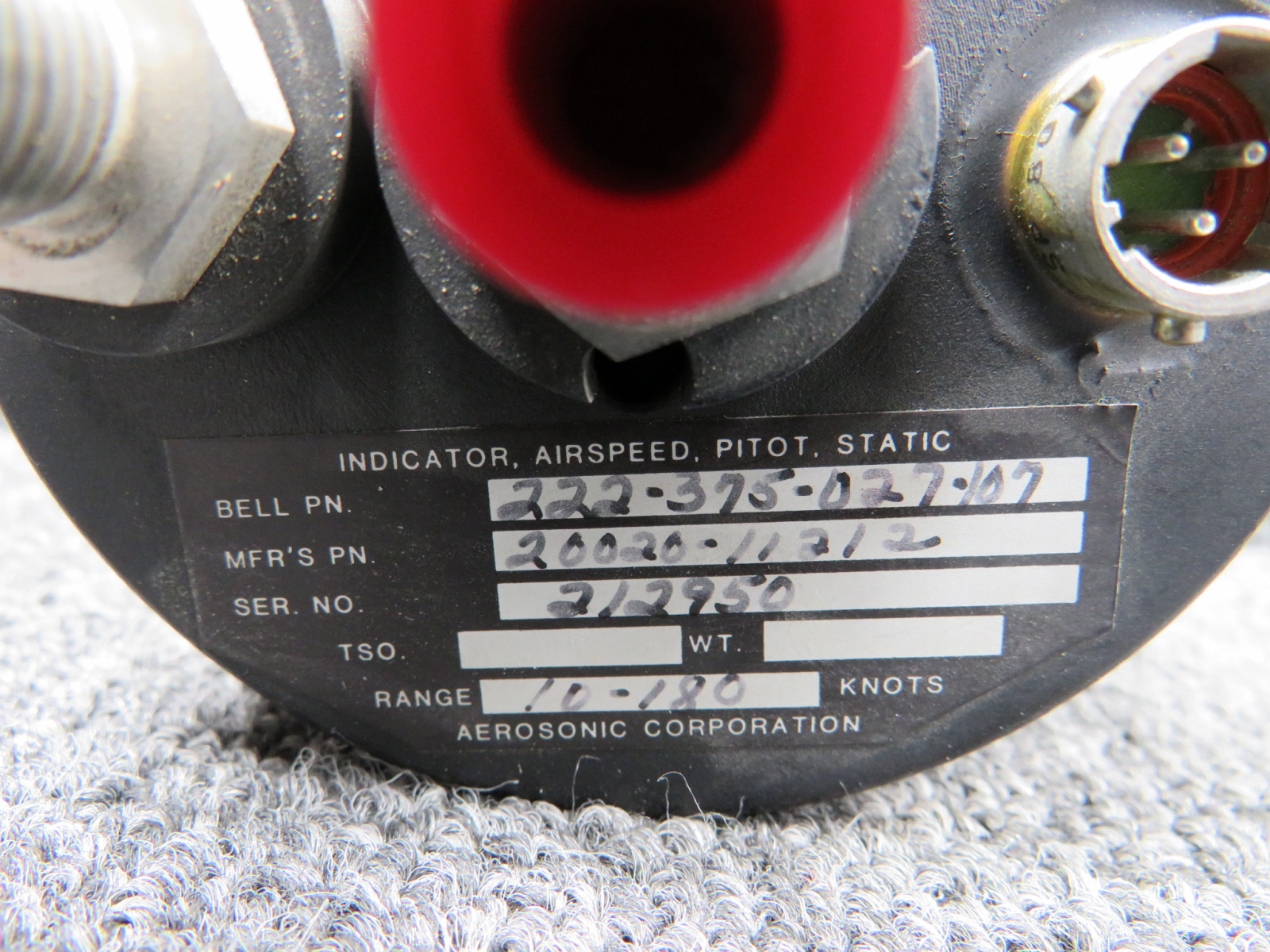 20020-11212 Alternative Part Number 222-375-027-107 Aerosonic