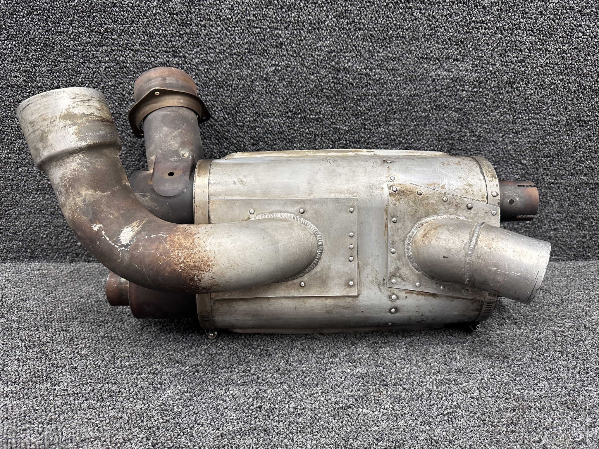 リミフゥFeather Nylon 2 Way Muffler B JBA Performance Exhaust 40-252200 