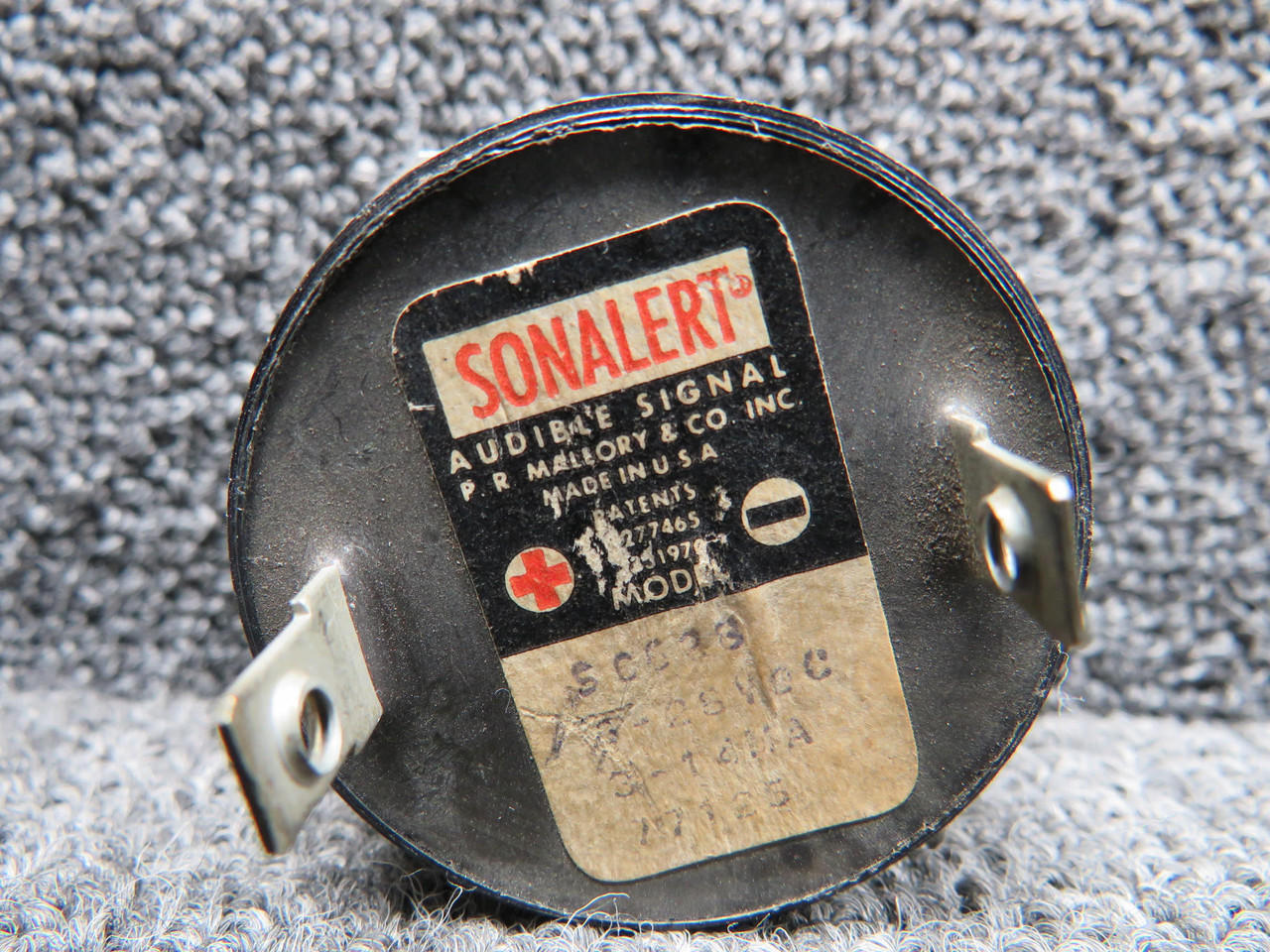 Buzzer D'alarme Mallory Sonalert SC628ND - 95 DBA, Montage Sur Panneau - Neuf Sans Emballage