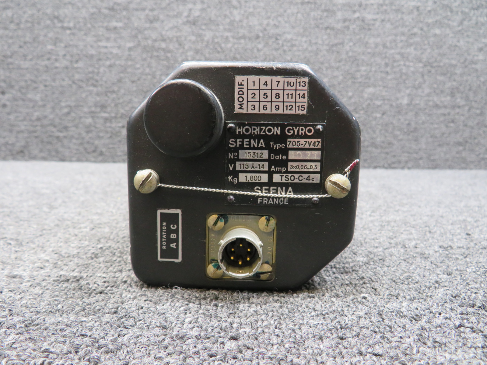 705-7V47 SFENA Aviation Gyro Horizon Indicator Assembly