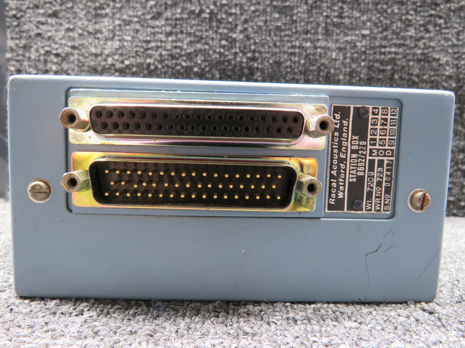 B692-229 Racal Acoustics Station Box For Sale
