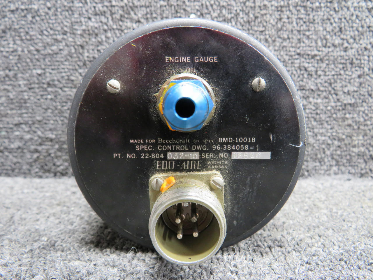 22-804-032-10 Edo-Aire Tri-Gauge Engine Indicator (Lighted) (27 Volts)