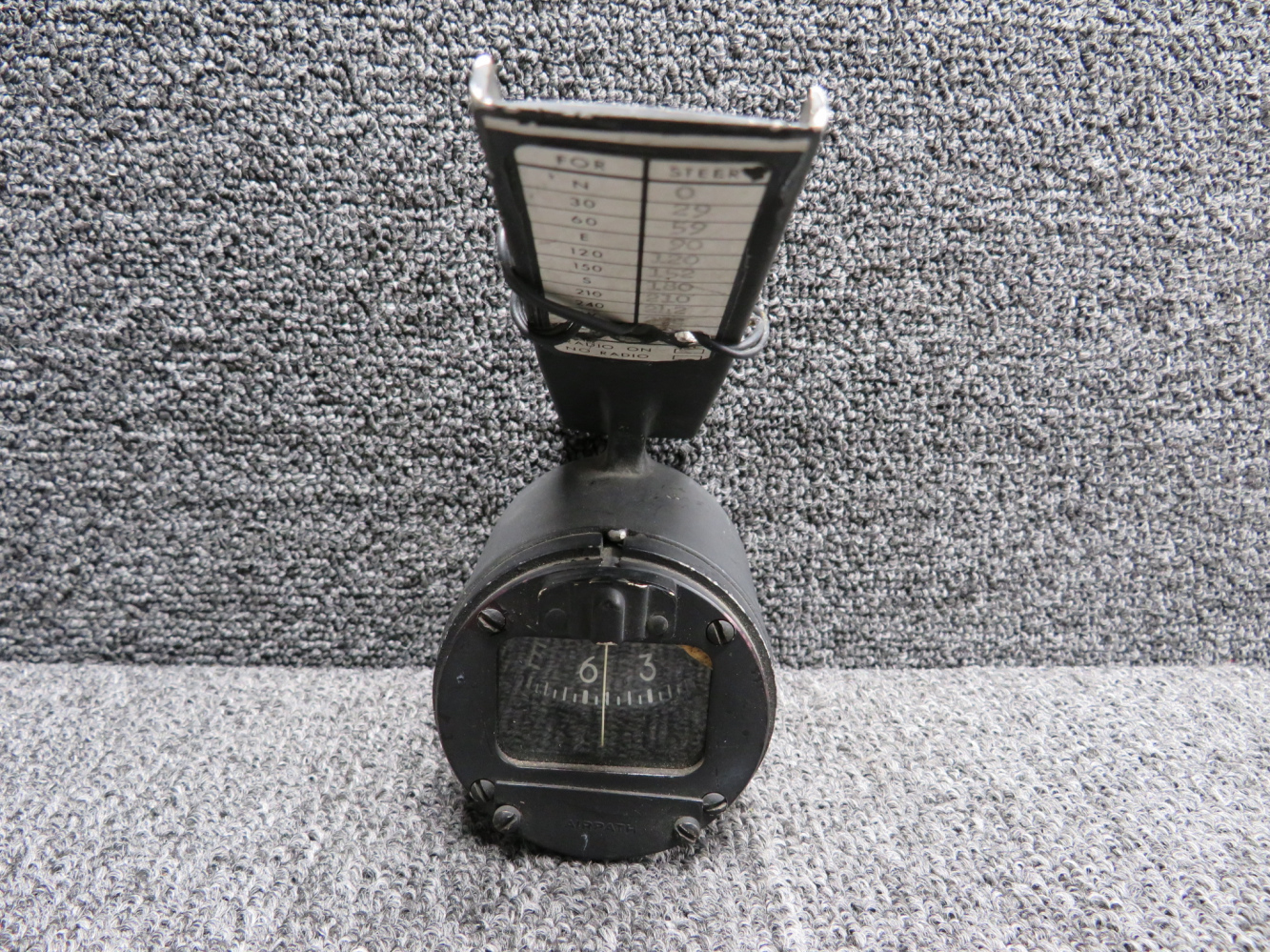 Windshield Mounted Compass Indicator, Lighted (6” Mount) (No Fluid
