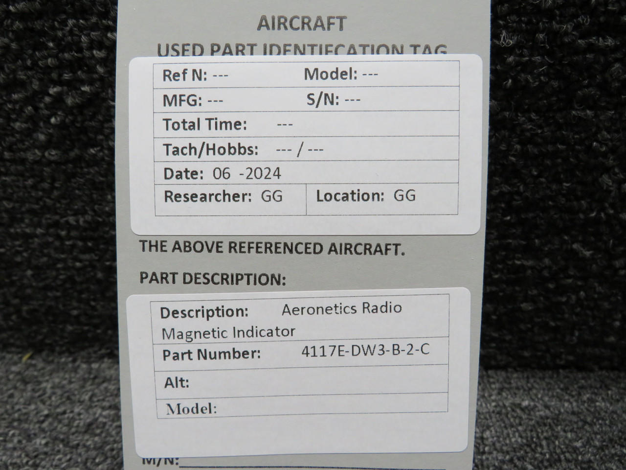 4117E-DW3-B-2-C Aeronetics Radio Magnetic Indicator Unit