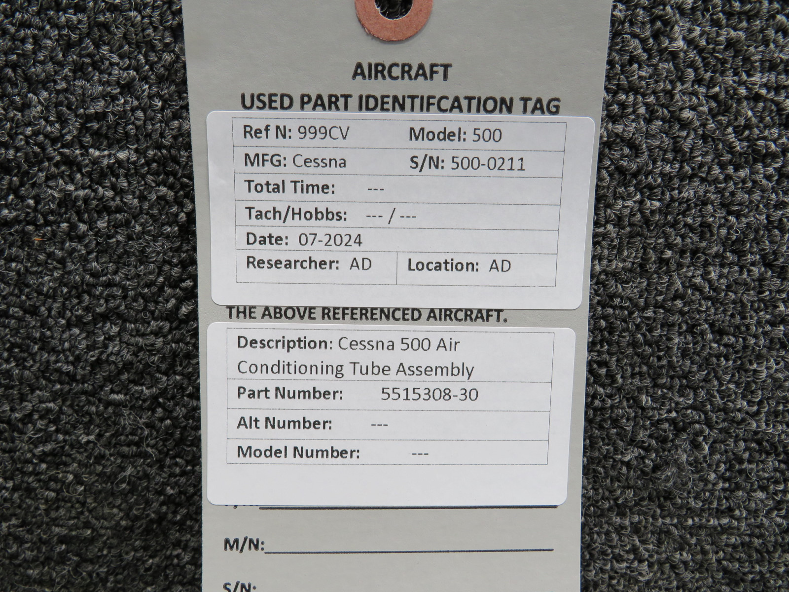5515308-3 Cessna Citation 500 Bleed Air Cluster Left Hand
