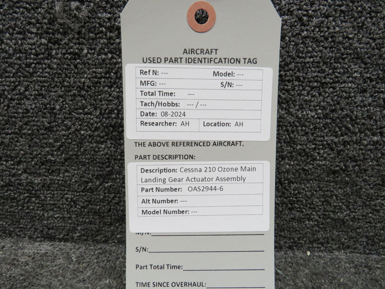 OAS2944-6 Cessna 210 Ozone Main Landing Gear Actuator For Sale
