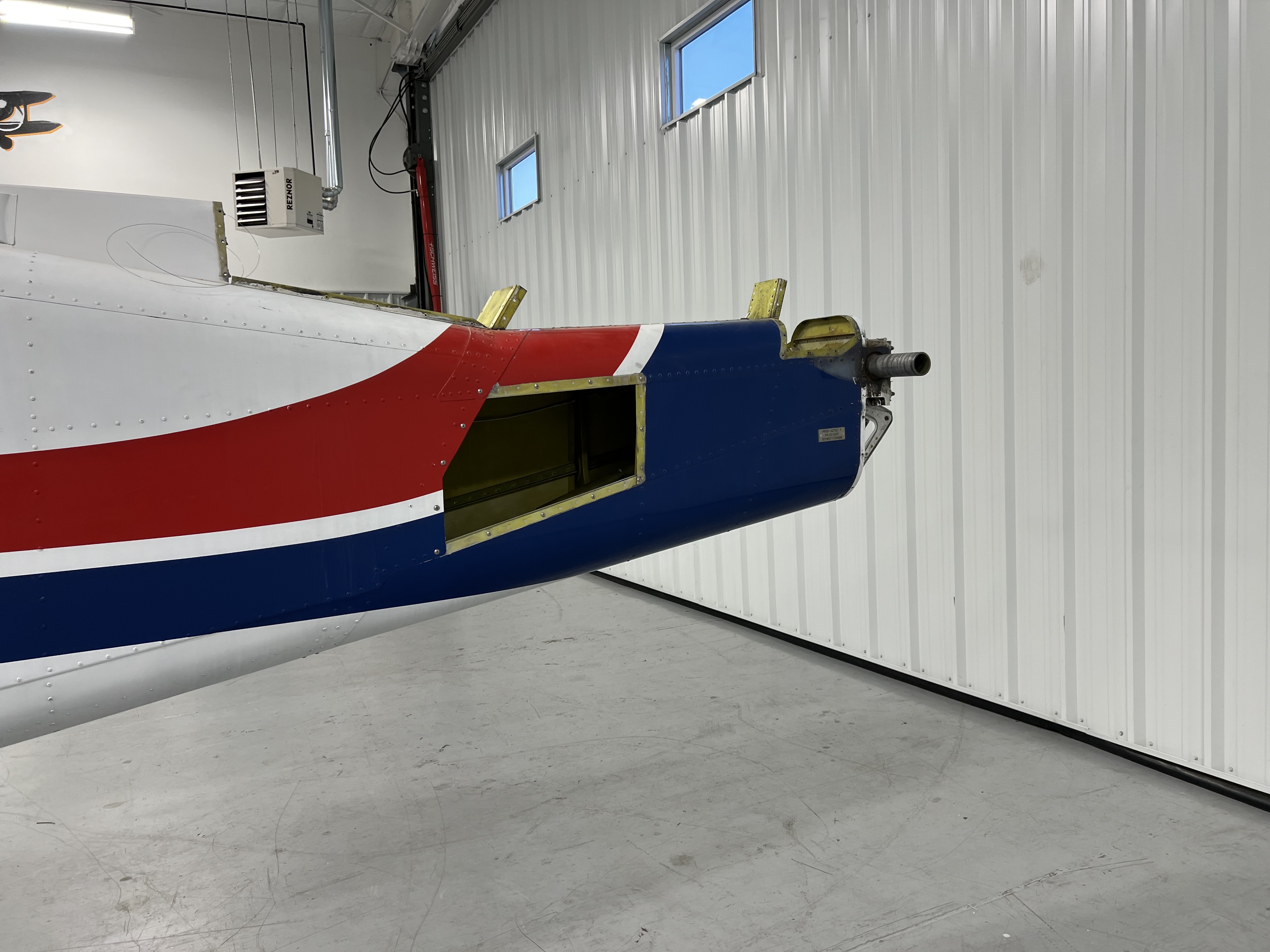 Piper PA23-250 Stripped Fuselage with Data Tag
