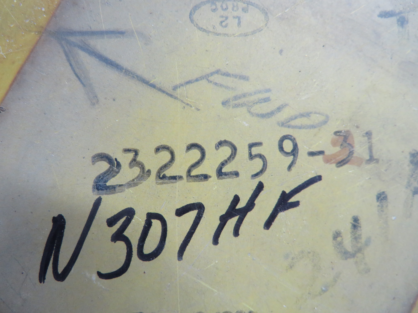 2322259-31 Learjet 25B Inspection Panel Assembly