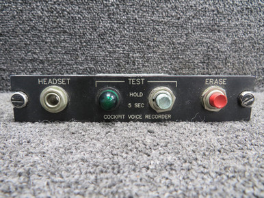 Mitsubishi MU-300 Aircraft Cockpit Voice Recorder Panel Assembly