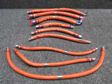111F504-660210 Stratoflex, Aeroquip APC Hose Assembly (Set of 9)
