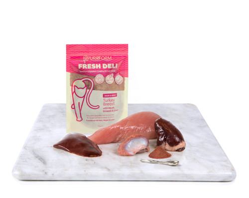 Turkey Breast with Heart, Gizzard and Liver