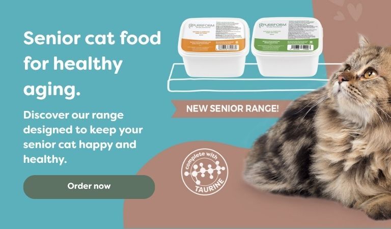 senior cat food range