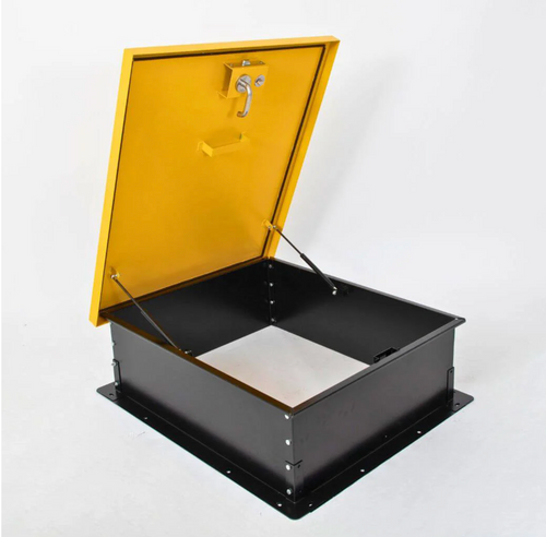 HOLZOFFER ROOF HATCH 36" x 36" Steel Roof Hatch,  Opening Roof Access Door,  Assemble Required