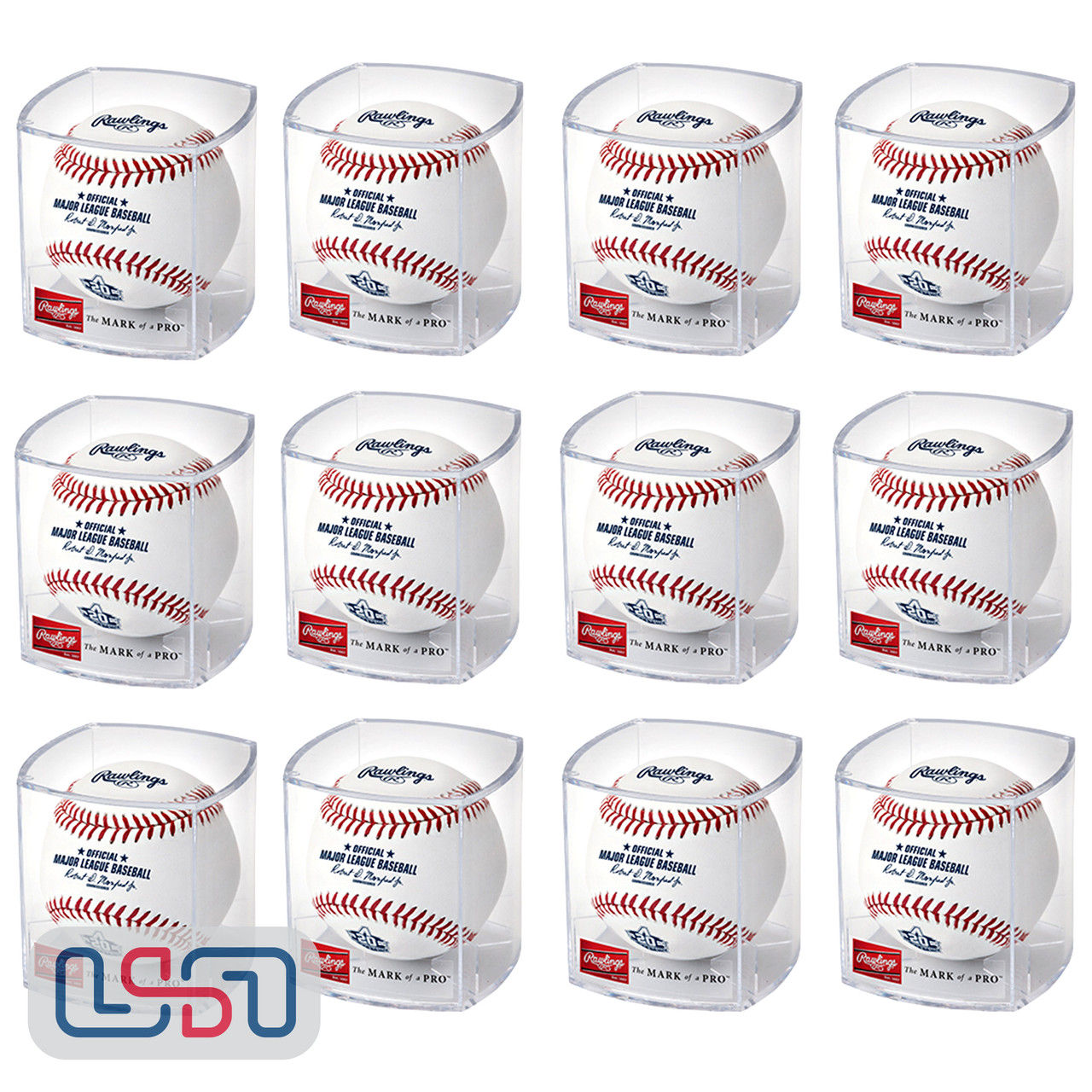 (12) Arizona Diamondbacks 20th Anniversary MLB Rawlings Baseball Cubed