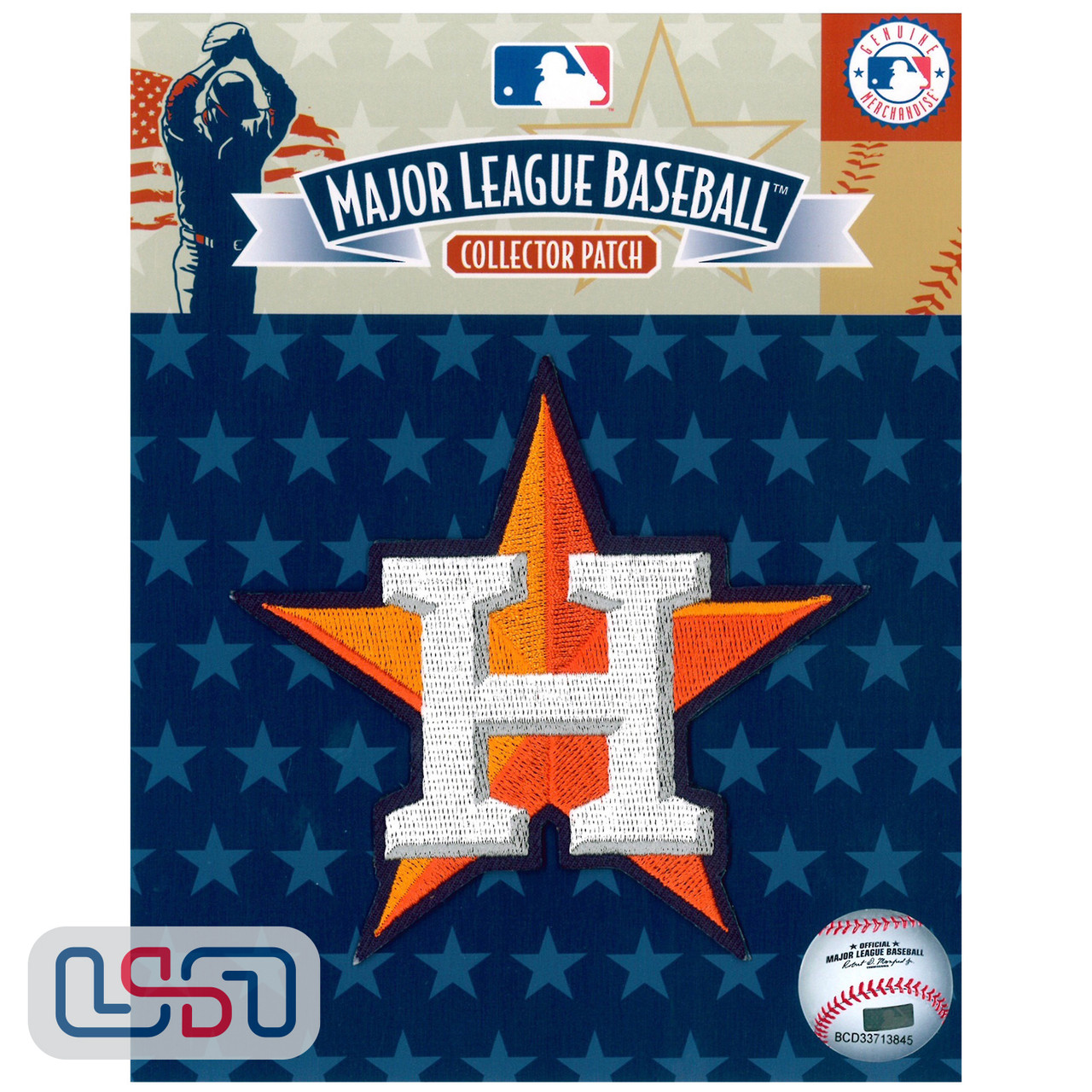 Houston Astros Batting Practice Team MLB Logo Jersey Sleeve Patch Licensed