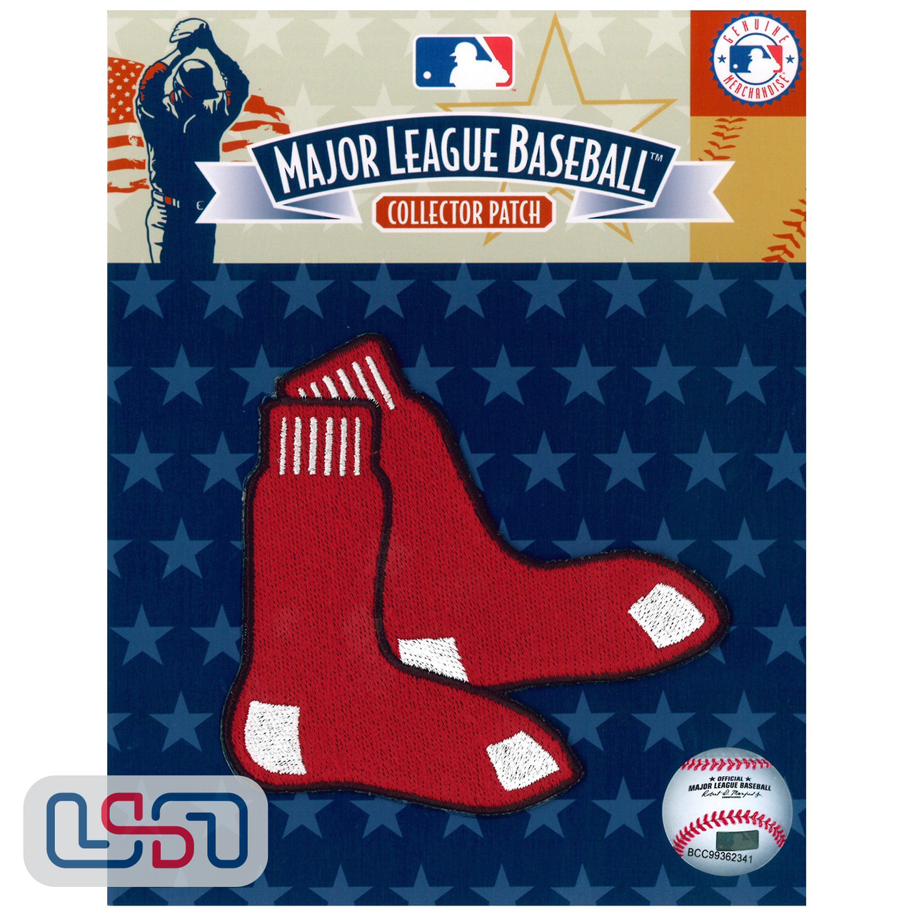 Boston Red Sox Hanging Sox MLB Logo Jersey Sleeve Patch Licensed