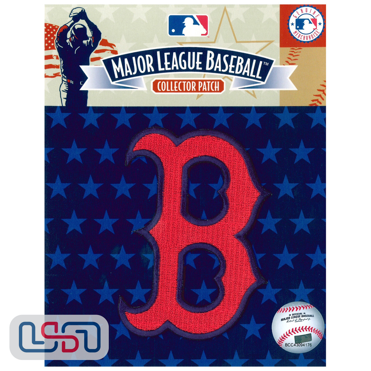 Boston Red Sox B MLB Logo Jersey Sleeve Patch Licensed