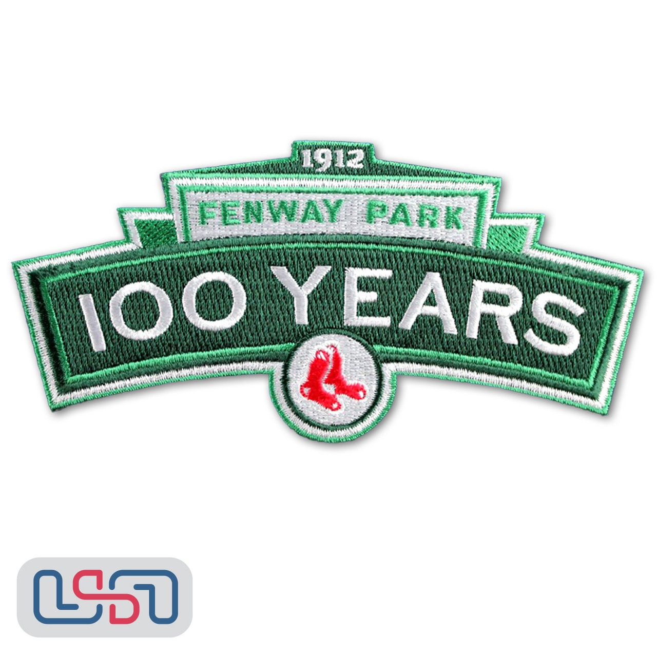 MLB Official Boston Red Sox Round Franchise Logo Jersey Sleeve Patch Fenway