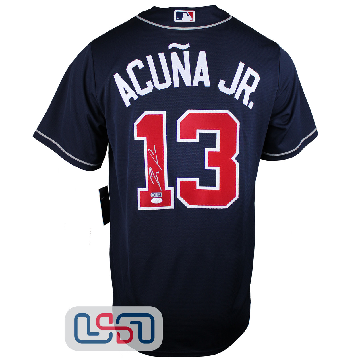 Ronald Acuna Jr. Atlanta Braves Nike Blue Jersey