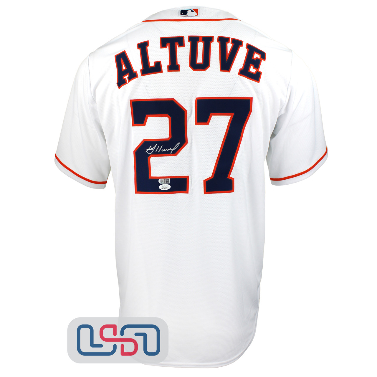 Jose Altuve Houston Astros Autographed White Nike Jersey Size XL
