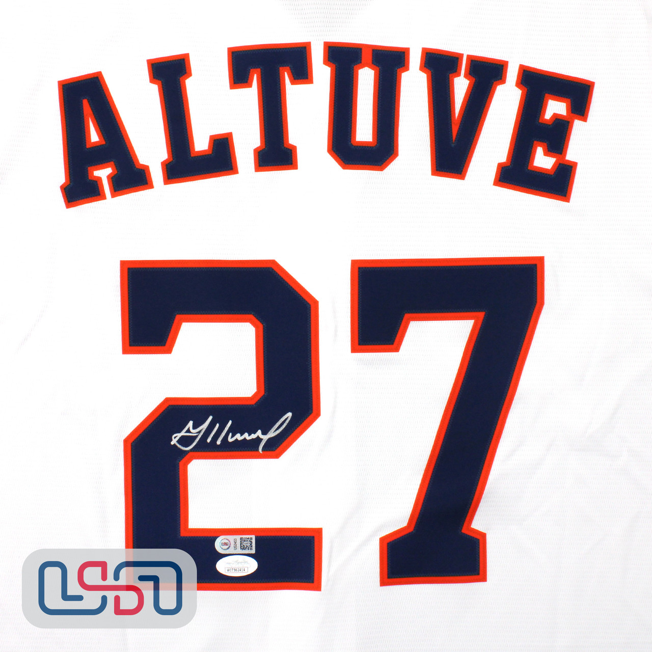 Jose Altuve Autographed Houston Astros Blue Nike Jersey - JSA W
