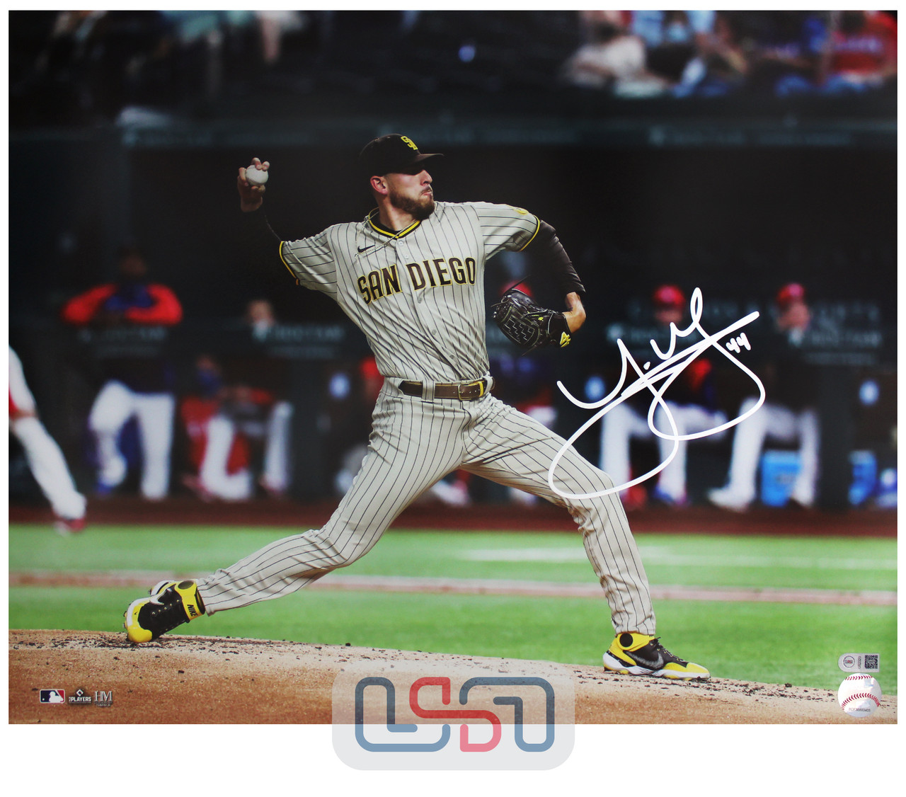 Joe Musgrove Padres Signed Autographed 16x20 Photo Photograph USA SM #1 -  USA Sports Marketing