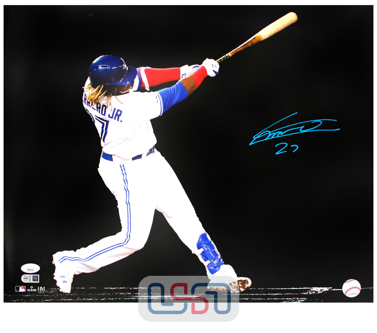 George Springer Toronto Blue Jays Autographed 8 x 10 at Bat Photograph