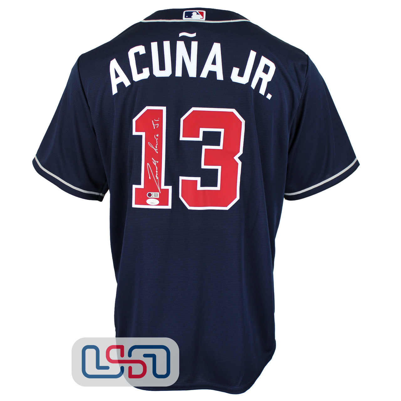 Ronald Acuna Jr. Signed Braves Blue Nike Jersey (JSA COA) – GSSM