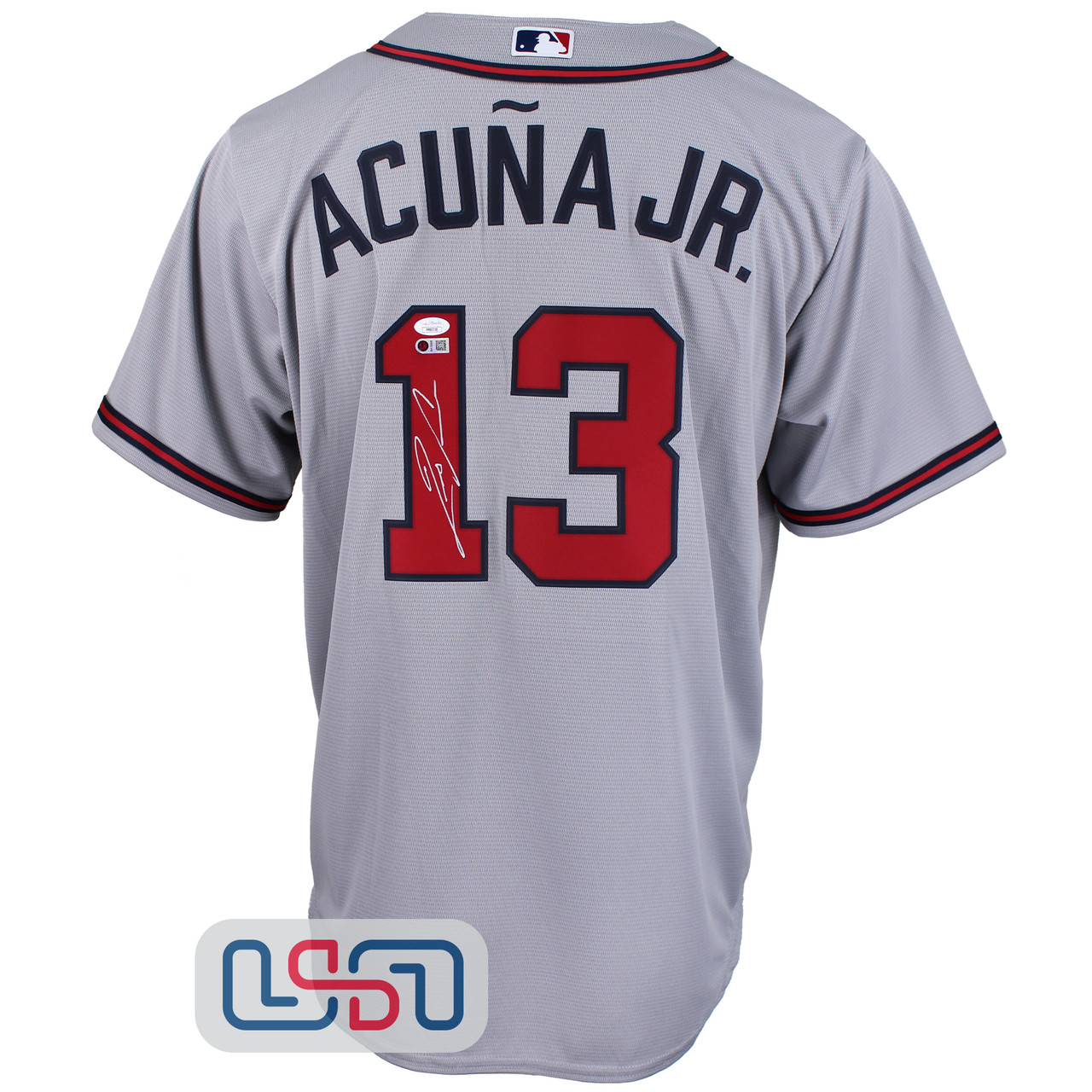 Ronald Acuna Jr. Signed Full-Name Authentic Braves Autographed Jersey JSA  USASM