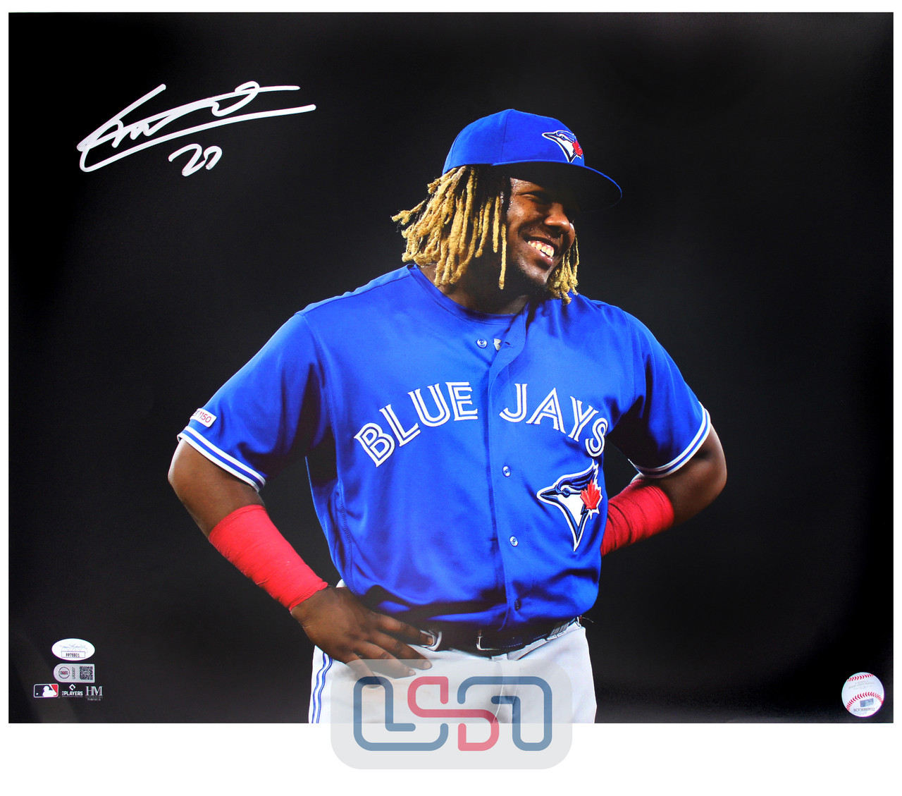 Vladimir Guerrero signed framed custom jersey MLB Toronto Blue Jays PSA COA