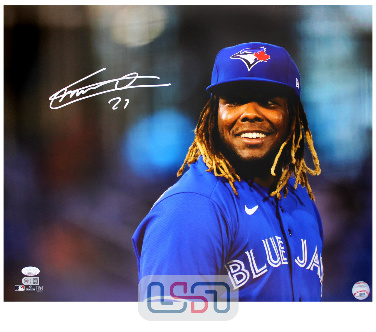 Vladimir Guerrero Jr. Signed Blue Jays 16x20 Photo (JSA)