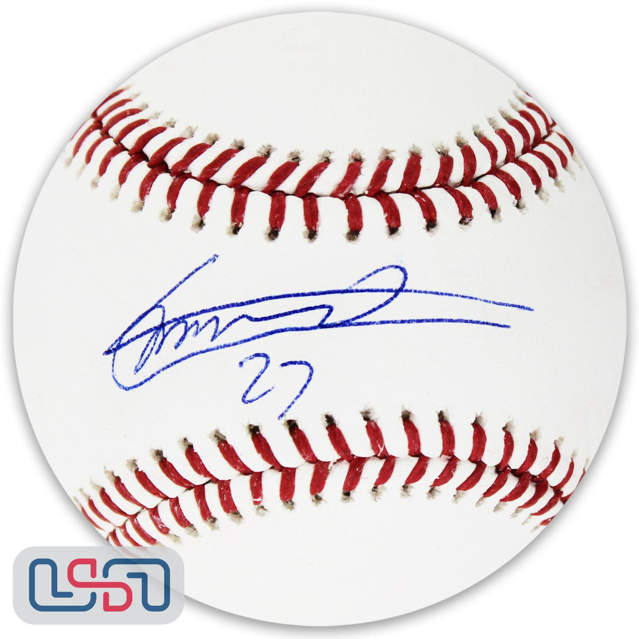 Vladimir Guerrero Jr Autographed MLB Signed Baseball JSA COA With Disp