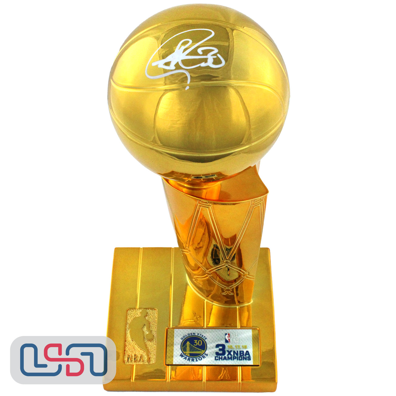 Stephen Curry Warriors Signed NBA Finals 3x Champion Replica