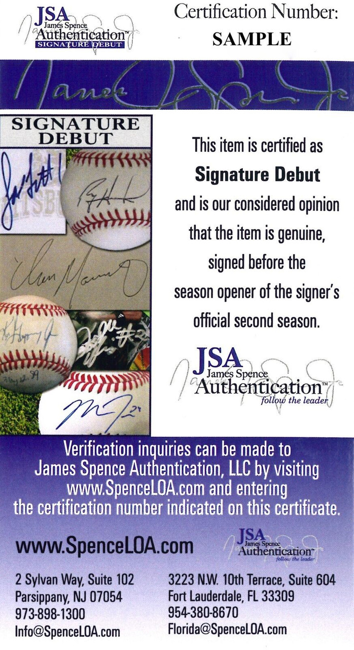 Julio Rodriguez Autographed MLB Baseball w/ JSA COA