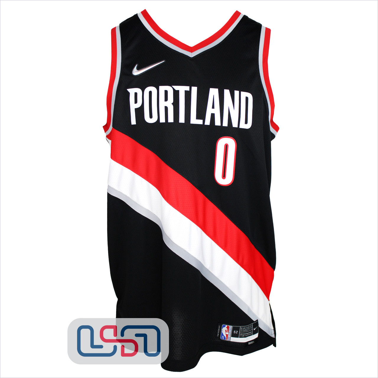 Damian Lillard Autographed Portland Trail Blazers Nike Red