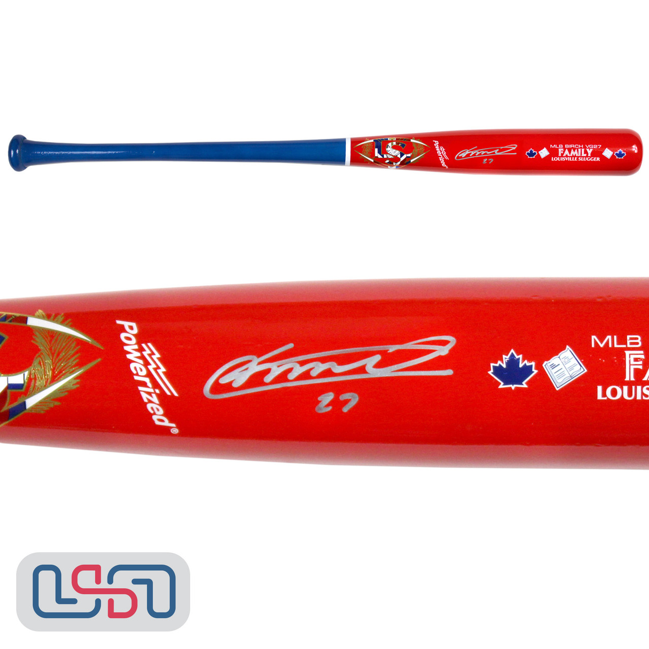 Vladimir Guerrero Jr. Signed Louisville Slugger Family Game Model