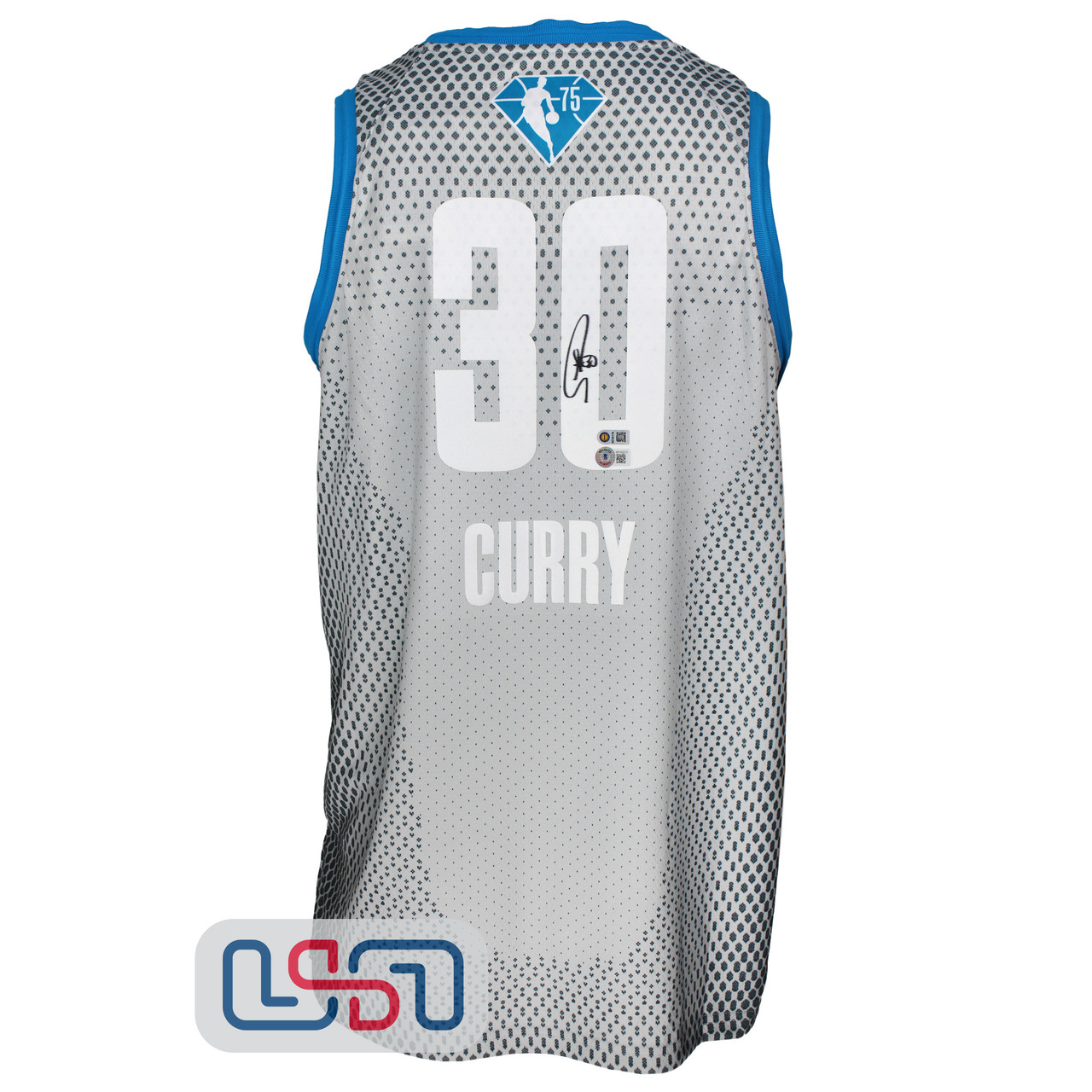 Stephen Curry Warriors Signed 2022 All Star Swingman Jordan Jersey USA SM