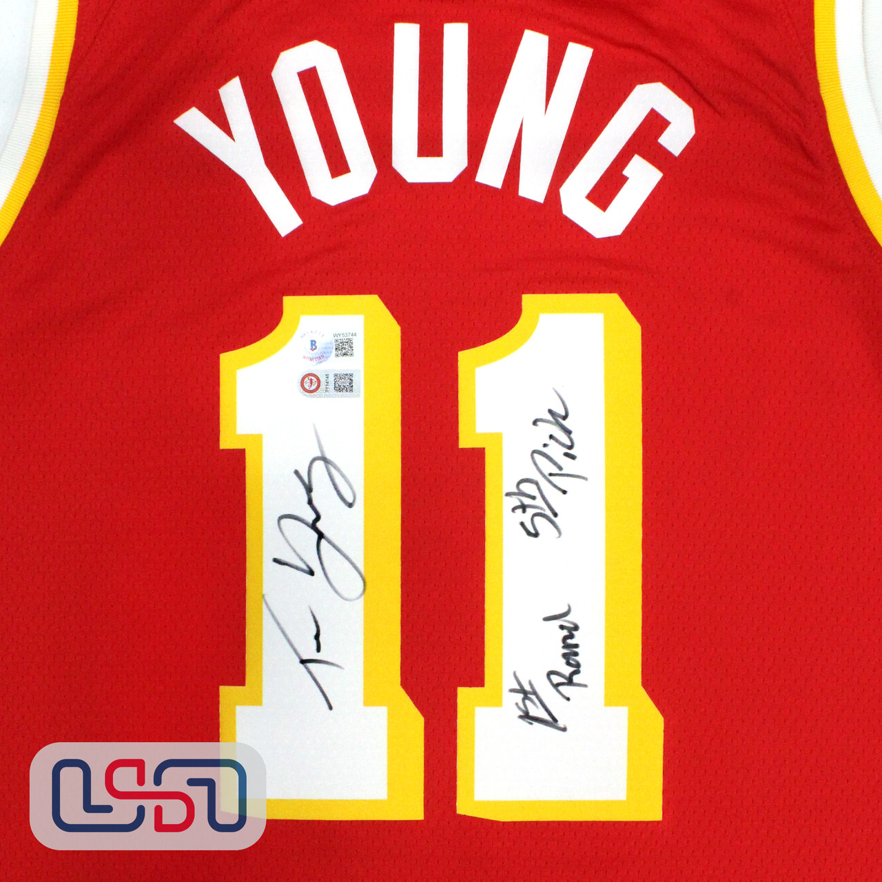 Trae Young Signed Atlanta Hawks Jersey (JSA) #5 Overall Pick 2018