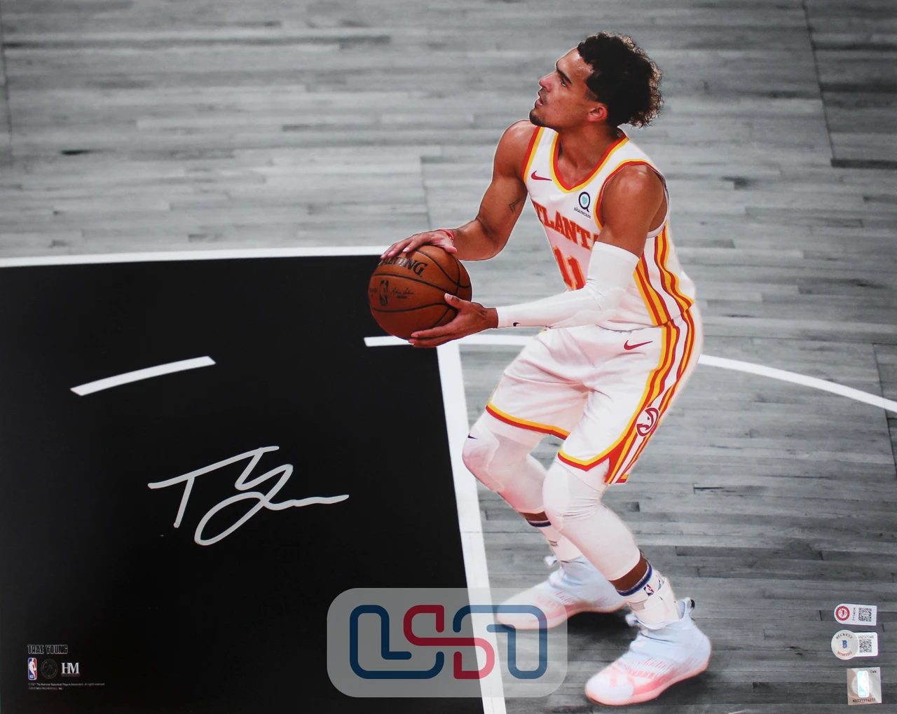 Trae Young Atlanta Hawks Signed Autographed 16x20 Photograph Photo 