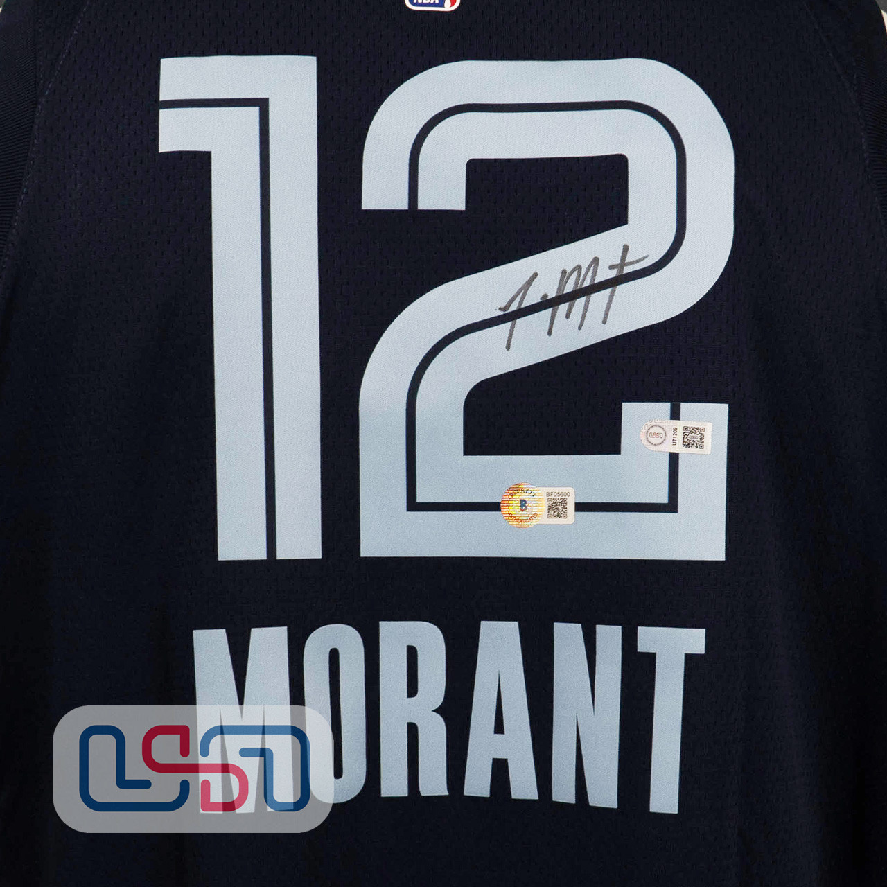 Photographie Dédicacée Signée Ja Morant - Memphis Grizzlies - Format 16x20 - Certifiée BAS #3